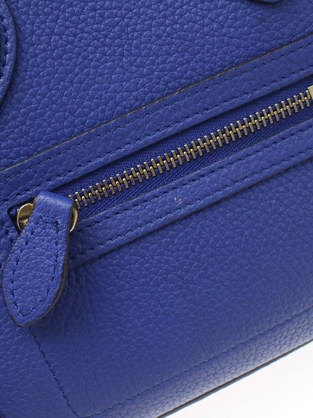 Best08 Celine Blue Nano Luggage 2way Tote Bag W-AT-0174 W-CU-0184 NQ11694 - Picture 4 of 7